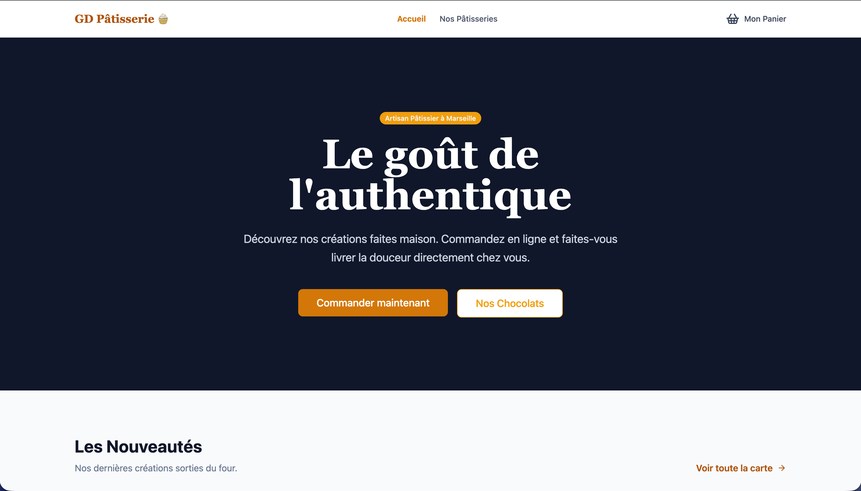 Aperçu de GD Pâtisserie - E-commerce